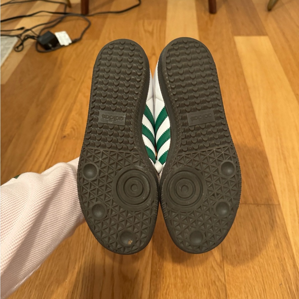 adidas Green and White Sneakers